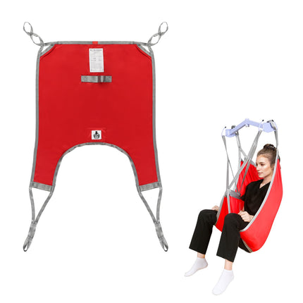 EZ Assistive pacientu pacelšanas siksna, dalīta kāju tualetes siksna, U-veida pārvietošanas siksna, celtspēja 500 mārciņas (liela)