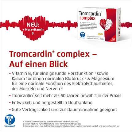 TROMCARDIN kompleksa tabletes 2x180 gab.