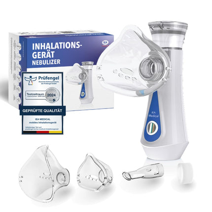 IEA medicīniskā inhalācijas ierīce, inhalators, smidzinātājs, inhalators bērniem, inhalatori pieaugušajiem, inhalators pieaugušajiem, mobilais inhalators