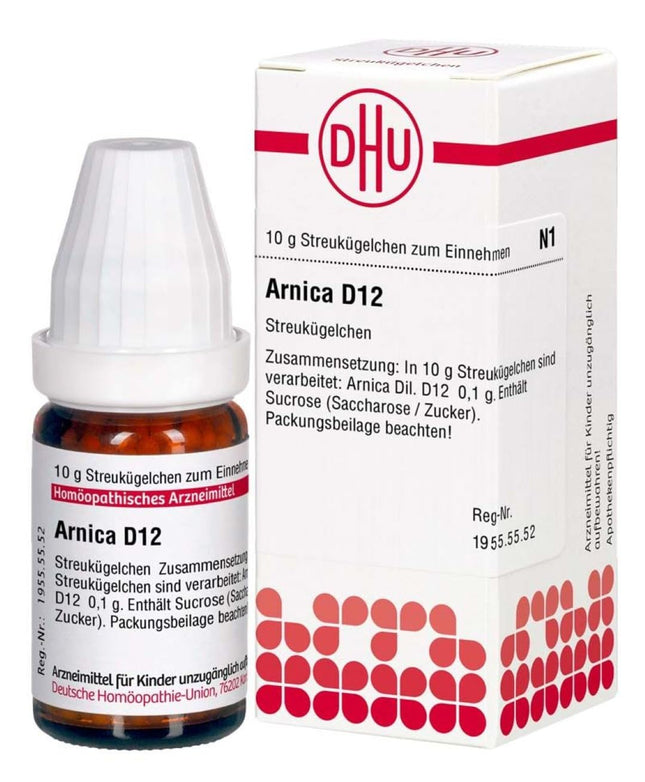 DHU Arnica D12 izkliedes lodītes, 10 g globulas