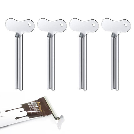 Olakin nerūsējošā tērauda zobu pastas tūbiņu spiede [4 iepakojums], tūbiņu spiede, visām zobu pastas, matu želejas, roku krēma un kosmētikas tūbiņām