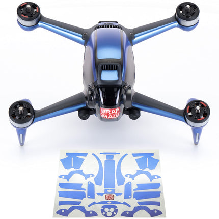 WRAPGRADE apvalks, kas ir saderīgs ar DJI FPV | Akcenta krāsa (Celeste Blue)