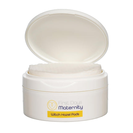 First Days Maternity - Wochenbett Zubehör Hamamelis Pads - Witch Hazel Postpartum Pads für Damm Unwohlsein - Dick, Saugfähig, Sanft zur Haut - Postpartum Essentials - Made in UK - 40 Postnatale Binden