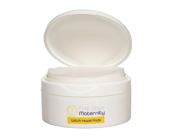 First Days Maternity - Wochenbett Zubehör Hamamelis Pads - Witch Hazel Postpartum Pads für Damm Unwohlsein - Dick, Saugfähig, Sanft zur Haut - Postpartum Essentials - Made in UK - 40 Postnatale Binden
