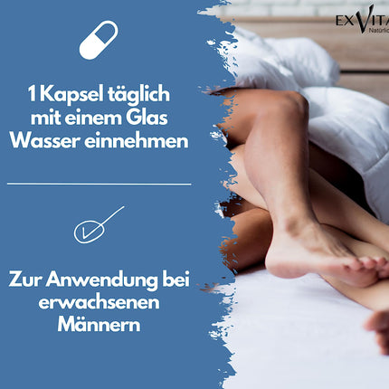 Virility EX - 600 mg aktīvā formula lietošanai pieaugušiem vīriešiem, 20 vegānas kapsulas – augsta deva un augstākā kvalitāte