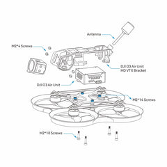 BETAFPV Pavo20 Pro bezkontaktu Whoop kvadrokopters 2,2 collu Cinewhoop ar HD digitālo kronšteinu, LAVA 1104 7200KV motoru GF2218 3-B propelleru, kas ir saderīgs ar DJI O3/Caddx Vista/Runcam Link FPV brīvā stila šaušanai.