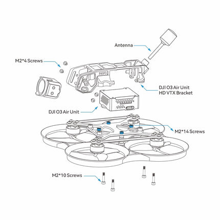 BETAFPV Pavo20 Pro bezkontaktu Whoop kvadrokopters 2,2 collu Cinewhoop ar HD digitālo kronšteinu, LAVA 1104 7200KV motoru GF2218 3-B propelleru, kas ir saderīgs ar DJI O3/Caddx Vista/Runcam Link FPV brīvā stila šaušanai.