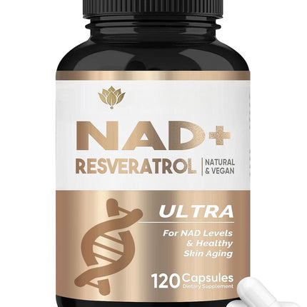 NAD+ resveratrolu veicinošs uztura bagātinātājs, 1000 mg NAD+ uztura bagātinātājs, efektīvāks vitalitātei