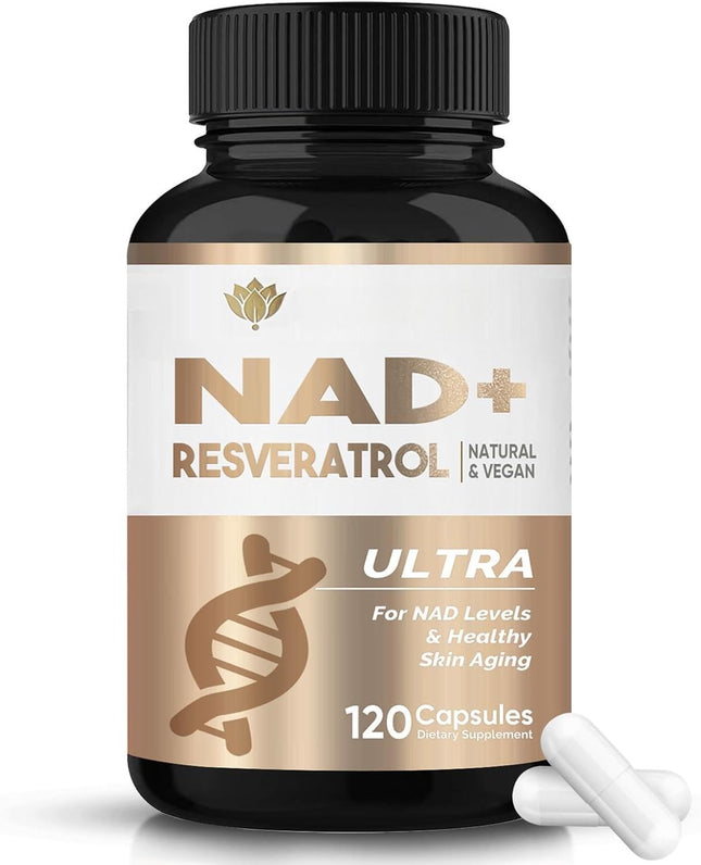 NAD+ resveratrolu veicinošs uztura bagātinātājs, 1000 mg NAD+ uztura bagātinātājs, efektīvāks vitalitātei