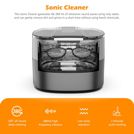 Ultraskaņas tīrīšanas ierīce Ultraskaņas tīrītājs Ultraskaņas ierīce KECOOLKE 750ml Sonic Cleaner ar digitālo taimeri glāzēm, gredzeniem, monētām, pirkstu gredzeniem, naudai