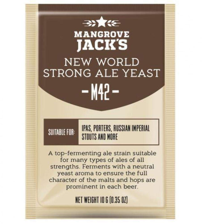 Alus raugs New World Strong Ale M42 Mangrove Jack's Craft Series 10g