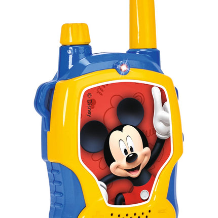Dickie Toys – rācija Disney Mickey Mouse 2, īpaši izstrādāta bērniem no 4 gadu vecuma, darbības rādiuss līdz 100 m, rotaļu rācijas