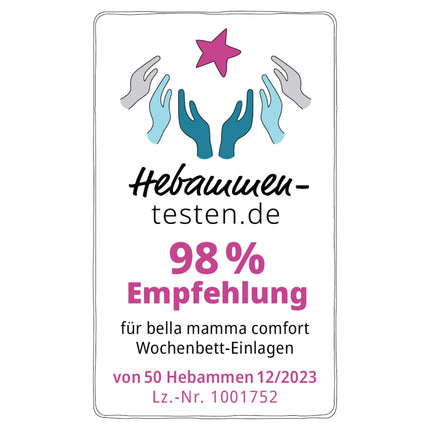 bella Mamma comfort pēcdzemdību ieliktnīši 4 iepakojumā (4 x 10 gabali), ko iesaka vecmātes, uzticama aizsardzība pēc dzemdībām