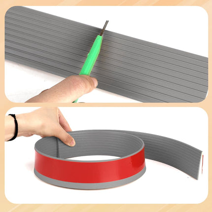 CEWROM durvju sliekšņa rampas, 100x5,5x1,6 cm ratiņkrēslu rampa, PVC sliekšņa rampa, gumijas rampa piekļuvei, pārejas josla, neslīdoša virsma, apmales rampa rollatoriem, ratiņkrēsliem, skrejriteņiem, bērnu ratiņiem