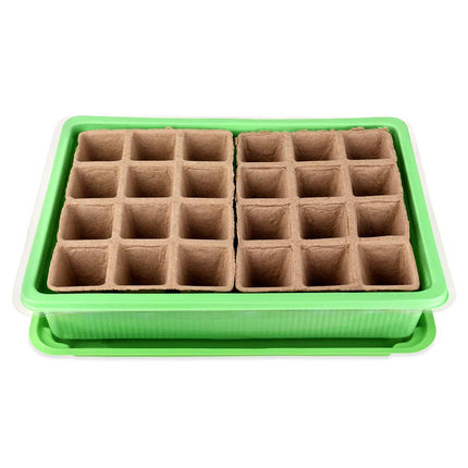 Schramm® audzēšanas komplekts siltumnīcai, audzēšanas paplātes podi, iekštelpu siltumnīca, 27 x 19 x 11 cm, 24 audzēšanas podiem, audzēšanas komplekts mini siltumnīcai