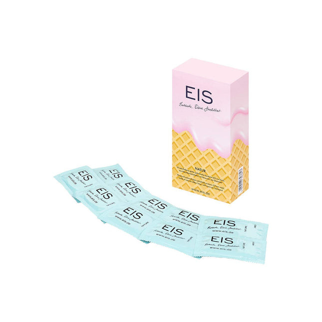 EIS Nature prezervatīvi | 18 gabali | Vācu kvalitāte | 53 mm platums | izgatavots no dabīgā kaučuka lateksa | mitrs un gluds | individuāli pārbaudīts maksimālai drošībai un intensīvam baudījumam