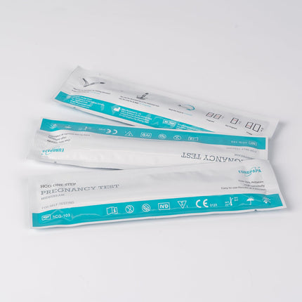 EUROPAPA® grūtniecības 1/2/3/4-PACK, agrīna grūtniecības tests, precizitāte virs 99%, jutība 25 mlU/ml, ātra noteikšana 5 minūtēs, hCG pašpārbaude
