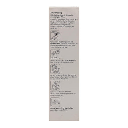 Mosquito med Lice šampūns 2x 100ml - cīnās ar galvas utīm un gnīdām | Ātri un efektīvi | Praktisks pielietojums | Utu līdzeklis | Utu ārstēšana | Vērtību komplekts plus Pharma Perle dāvanu izloze