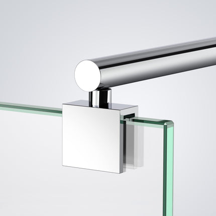 Heilmetz® satvēriena stienis dušas ekrāniem Stabilizators stiklam ar biezumu 8–10 mm Dušas dušas ekrāns Nerūsējošā tērauda apaļš satvēriena stienis 70–120 cm (1 iepakojums)