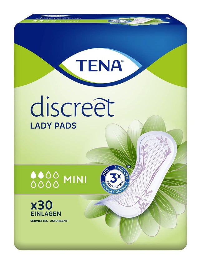 TENA LADY diskrētie ieliktnīši mini 6x30 gab.