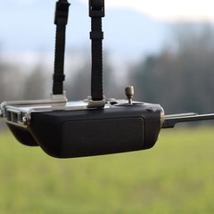 Robotiska plecu siksna ar horizontālu piekari no nerūsējošā tērauda DJI Smart Controller kontrolierim, siksniņa tālvadības pultij