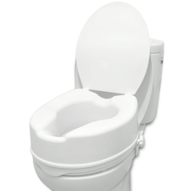 PEPE Mobility - paaugstināts tualetes poda sēdeklis ar vāku 15 cm, balts