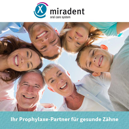 miradent Mira-2-Ton® tabletes 50 gab. | Košļājamās tabletes aplikuma noteikšanai pirms zobu tīrīšanas | pierādīts | uzticams | motivējošs | Viegli lietojams | Bez eritrozīna un glutēna