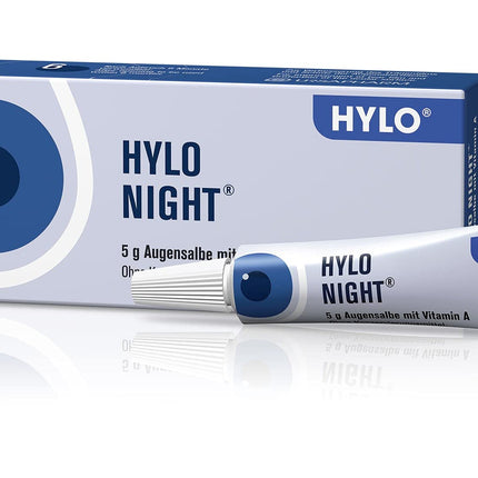 HYLO NIGHT® acu ziede sausām acīm ar A vitamīnu, 5 g