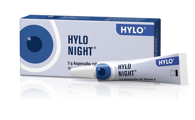 HYLO NIGHT® acu ziede sausām acīm ar A vitamīnu, 5 g