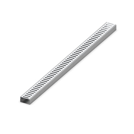 MaTaDa® drenāžas kanāls fasādes kanāls terases kanāls 1 metrs, izgatavots no īpaši plakana nerūsējošā tērauda