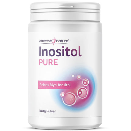 efektīva daba — Inositol Pure — 180 g tīra mioinozitola pulvera — 4000 mg mioinozitola dienā — pietiek 45 dienām