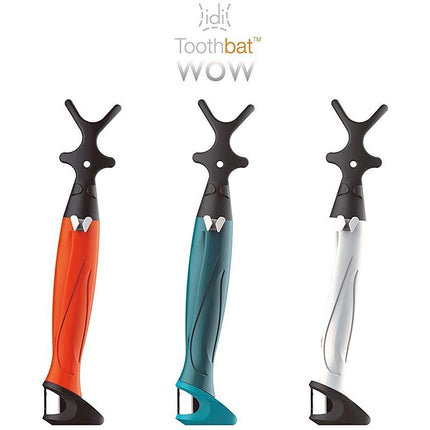 Toothbat WOW zobu diega turētājs perfektai mutes dobuma un zobu tīrīšanai, starpzobu tīrīšanai, mutes dobuma higiēnai, veselības aprūpei (oranžs)