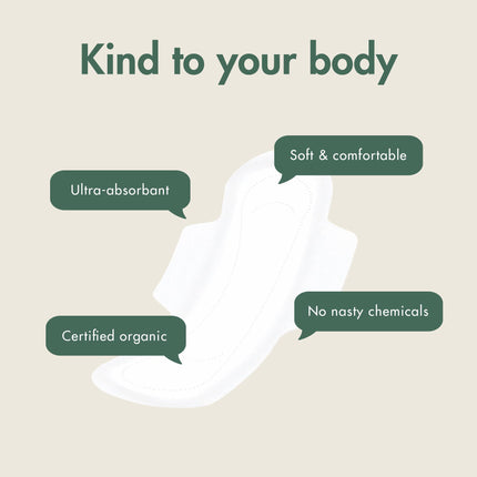 Eco by Naty Super higiēniskās paketes – augu izcelsmes un absorbējošas organiskās higiēniskās paketes ar spārniņiem, menstruāciju līdzeklis, kas izgatavots no organiskās kokvilnas, labāk piemērots sieviešu veselībai (12 iepakojums)