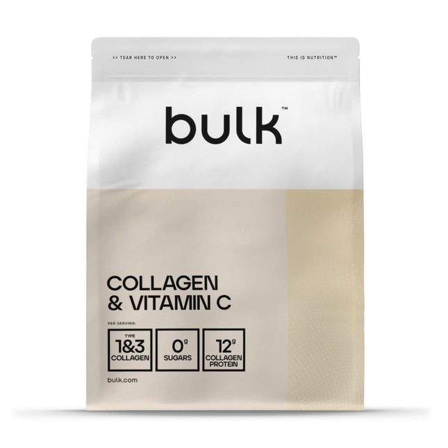 Kolagēna un C vitamīna pulveris vairumā, 12 000 mg vienā porcijā, hidrolizēti kolagēna peptīdi, 1. un 3. tips, mango, 500 g