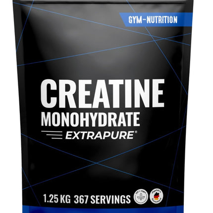 Kreatīna monohidrāta pulveris 1,25 kg / 1250 g - īpaši tīrs kreatīna monohidrāts ar B6 vitamīnu - optimāli augsta deva - īpaši tīrs kreatīna monohidrāts - kreatīna pulvera monohidrāts - vegāns - viena gada krājums
