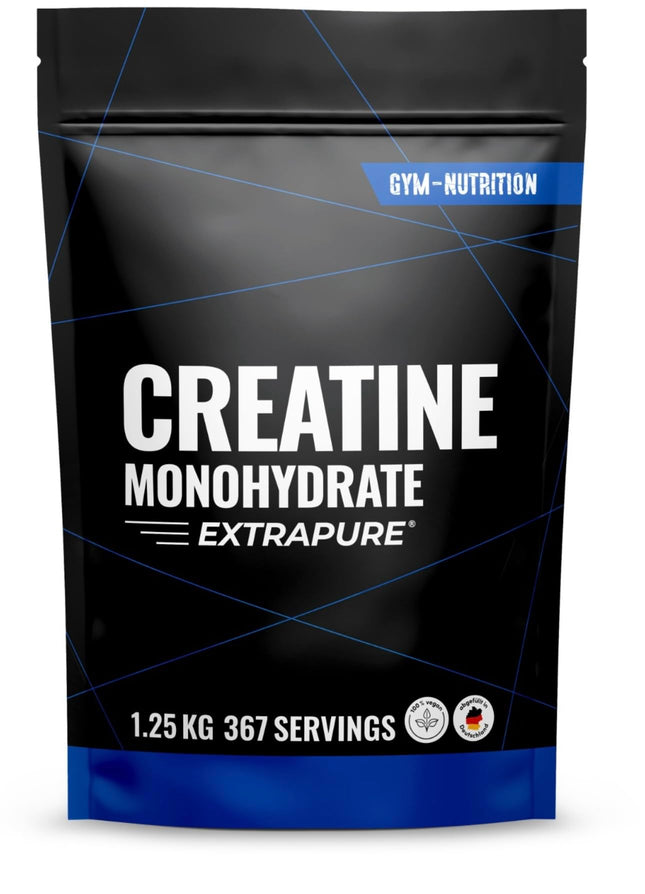 Kreatīna monohidrāta pulveris 1,25 kg / 1250 g - īpaši tīrs kreatīna monohidrāts ar B6 vitamīnu - optimāli augsta deva - īpaši tīrs kreatīna monohidrāts - kreatīna pulvera monohidrāts - vegāns - viena gada krājums