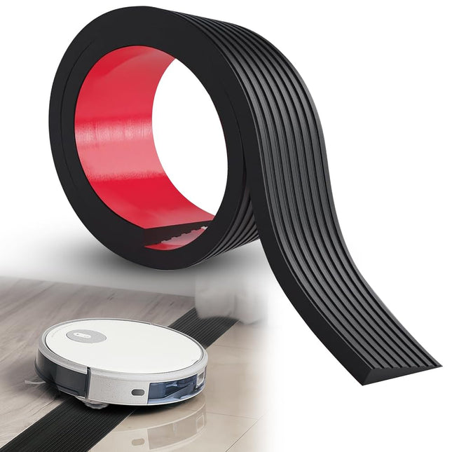 Durvju sliekšņa rampa, 900 x 80 x (10-30) mm sliekšņa rampa, gumijas durvju sliekšņa rampa, vakuuma robots, ratiņkrēslu rampa, celtspēja 800 kg ratiņkrēsliem, bērnu ratiņiem, garāžām (melna, 1,5 cm augsta)
