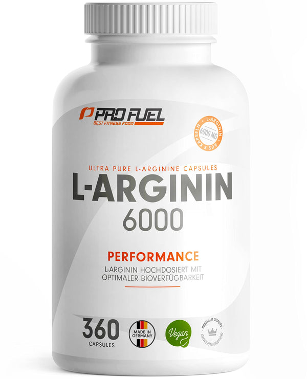 L-arginīns 360 ​​vegāniskas kapsulas - ar 6000 mg augu izcelsmes L-arginīna no fermentācijas (no kuriem 6000 mg ir tīrs L-arginīns) vienā dienas devā - Bez piedevām - laboratoriski pārbaudīts ar sertifikātu - vegāns