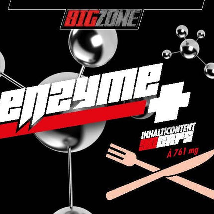 Big Zone Enzyme+ (90 kapsulas) | Fermenti Gremošana/Gremošanas enzīmi | Var mazināt kuņģa un gremošanas problēmas