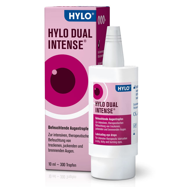 HYLO DUAL INTENSE acu pilieni sausām acīm, intensīvi, ar hialuronskābi un ektoīnu, 10 ml, šķīdums