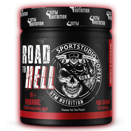 CEĻŠ UZ ELLI - Ultra Hardcore pastiprinātājs pirms treniņa - pulveris - ATP + L-arginīns + citrulīns + beta-alanīns + kofeīns 400g sadarbībā ar Sportstudio Popeye ledus tēja persiku garša vegāns