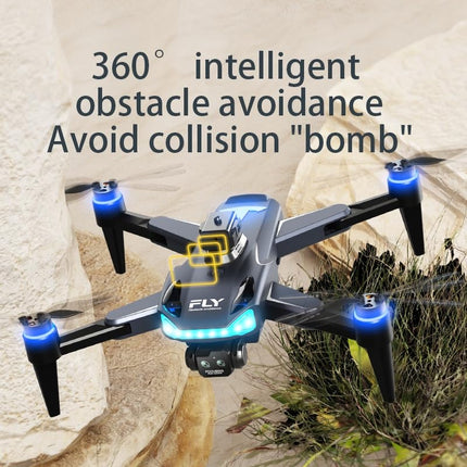 OBEST drons ar kameru, drons pieaugušajiem un bērniem, RC drons, tālvadības drons, kvadrokopters, salokāms drons iesācējiem, WIFI pārraide, APP vadība, bezsuku motors, 360° šķēršļu novēršana