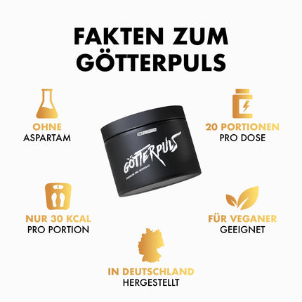 OS NUTRITION Götterpuls Premium pirms treniņa pastiprinātājs Aveņu 308g