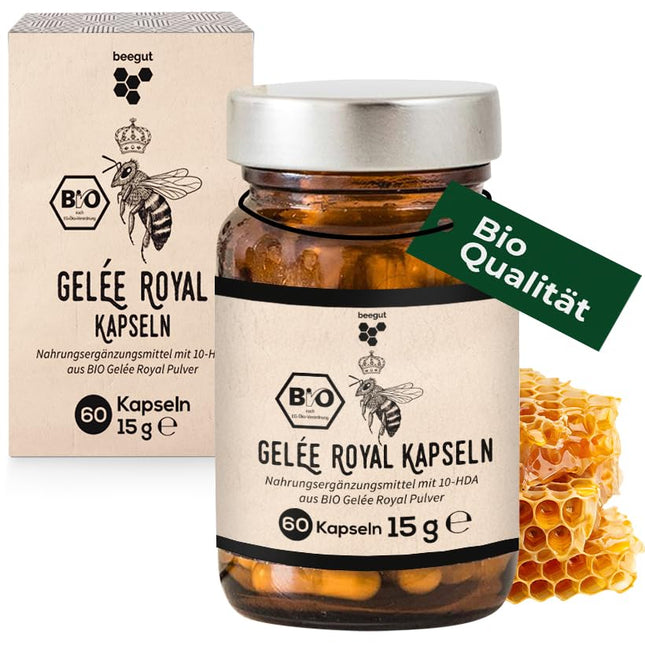 beegut ORGANISKĀS peru pieniņa kapsulas, 60 kapsulas, katra satur 170 mg pulvera = 500 mg tīra peru pieniņa, ilgtspējīgs iepakojums
