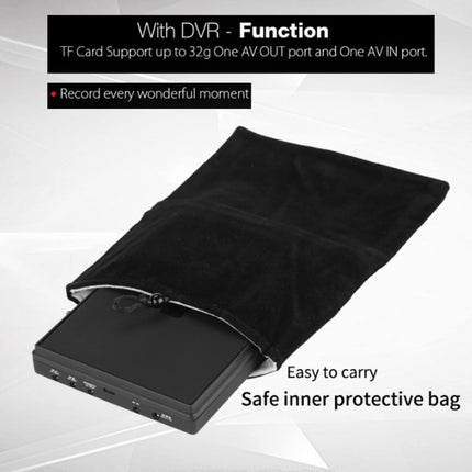 FPV monitors, 7 collu LCD video ekrāns ar 800 x 480 izšķirtspēju, 5,8 GHz 40 kanālu DVR funkcija, RC drona ekrāns ar automātisko meklēšanu, 2000 mAh FPV uztvērējs drona kvadrokopteram (ES)