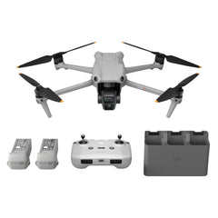 DJI Air 3 Fly More Combo ar DJI RC-N2 tālvadības pulti, drons ar kameru pieaugušajiem, 4K HDR, 2 primārās kameras (vidējs telefoto/platleņķa), 46 min. maks. lidojuma laiks, 48 ​​MP, O4, 2 papildu akumulatori