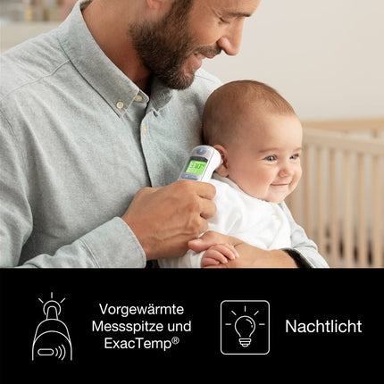 Braun ThermoScan 7 ausu termometrs BRAIRT6520 | Vecuma precīzijas tehnoloģija | Krāsu kodēts digitālais displejs | Piemērots mazuļiem un maziem bērniem | Ārstu vidū vadošais zīmols(1)