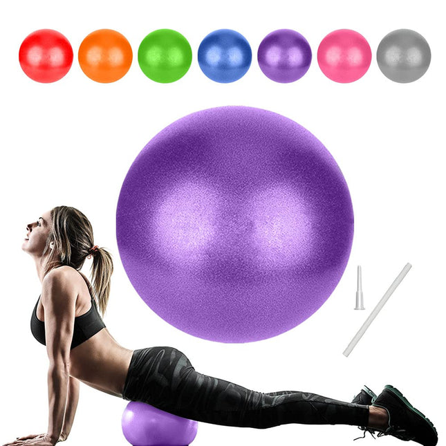 Pilates bumba, vingrošanas bumba maza, 22 cm Pilates bumba, vingrošanas bumbas bērniem, Overball fitnesa bumba jogas bumba fitbola birojs ergonomisks līdzsvara aprīkojums jogai vingrošanai sporta zāles vingrinājumi fitnesa terapijas piederumi