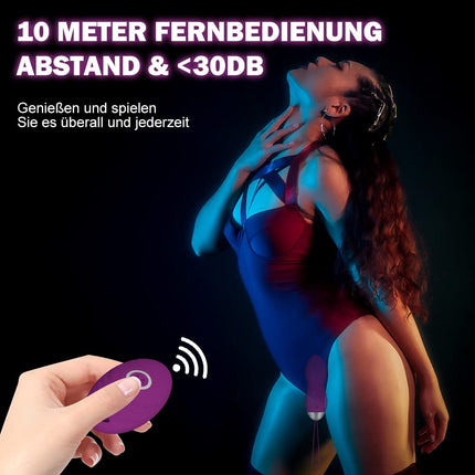Love Balls Vibration, Allmay ūdensnecaurlaidīgi lodveida vibratori, G-punkta un klitora stimulācijas seksa rotaļlieta ar bezvadu tālvadības pulti, 10 vibrācijas režīmi sievietēm, pāriem