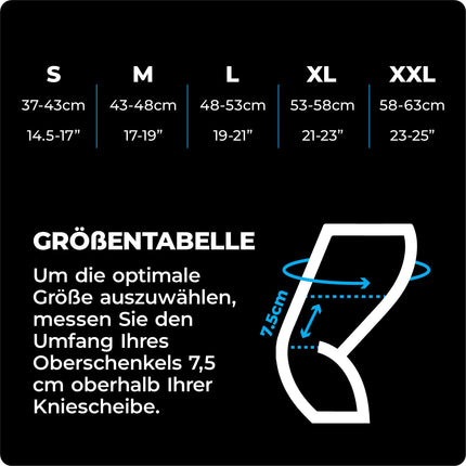 VITTO ceļa locītavas atbalsts vīriešiem/sievietēm — ceļa locītavas atbalsts ceļa sāpju, osteoartrīta, meniska un svarcelšanas mazināšanai (M)
